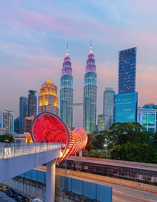 iconic Petronas Towers in Malaysia