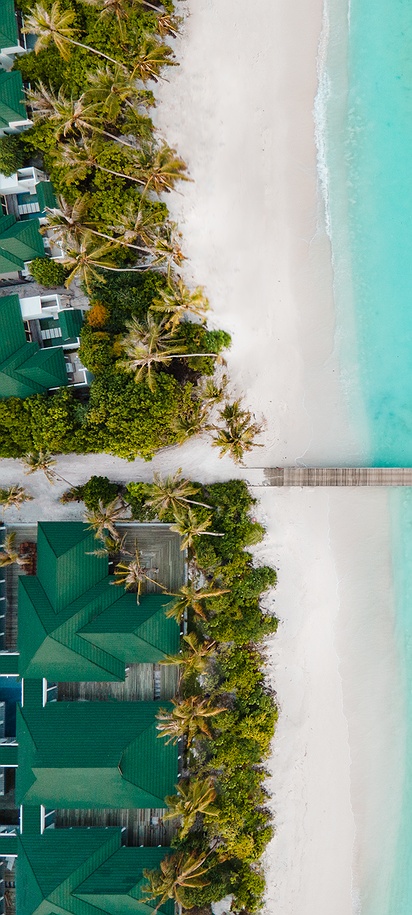Siyam World Maldives luxury resort top view