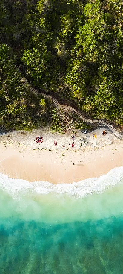 Green Bowl beach in Bali