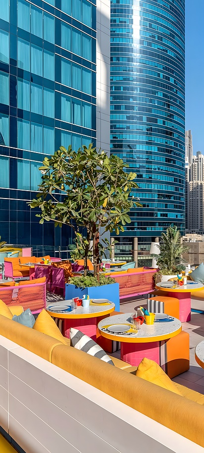 the Lolita Pool Bar & Lounge located at the Pullman Dubai Downtown hotel