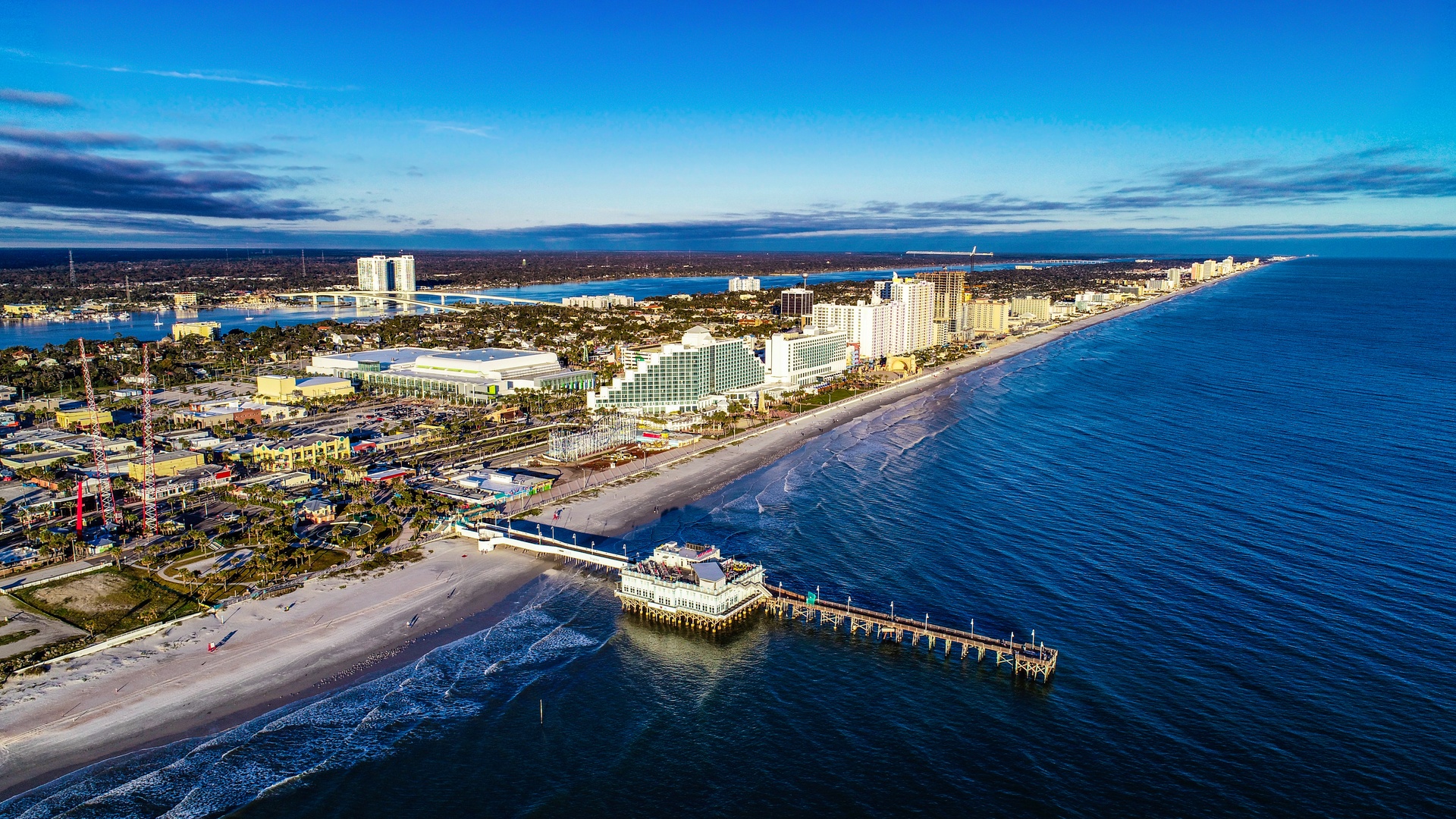 aerial view of the Daytona Beach