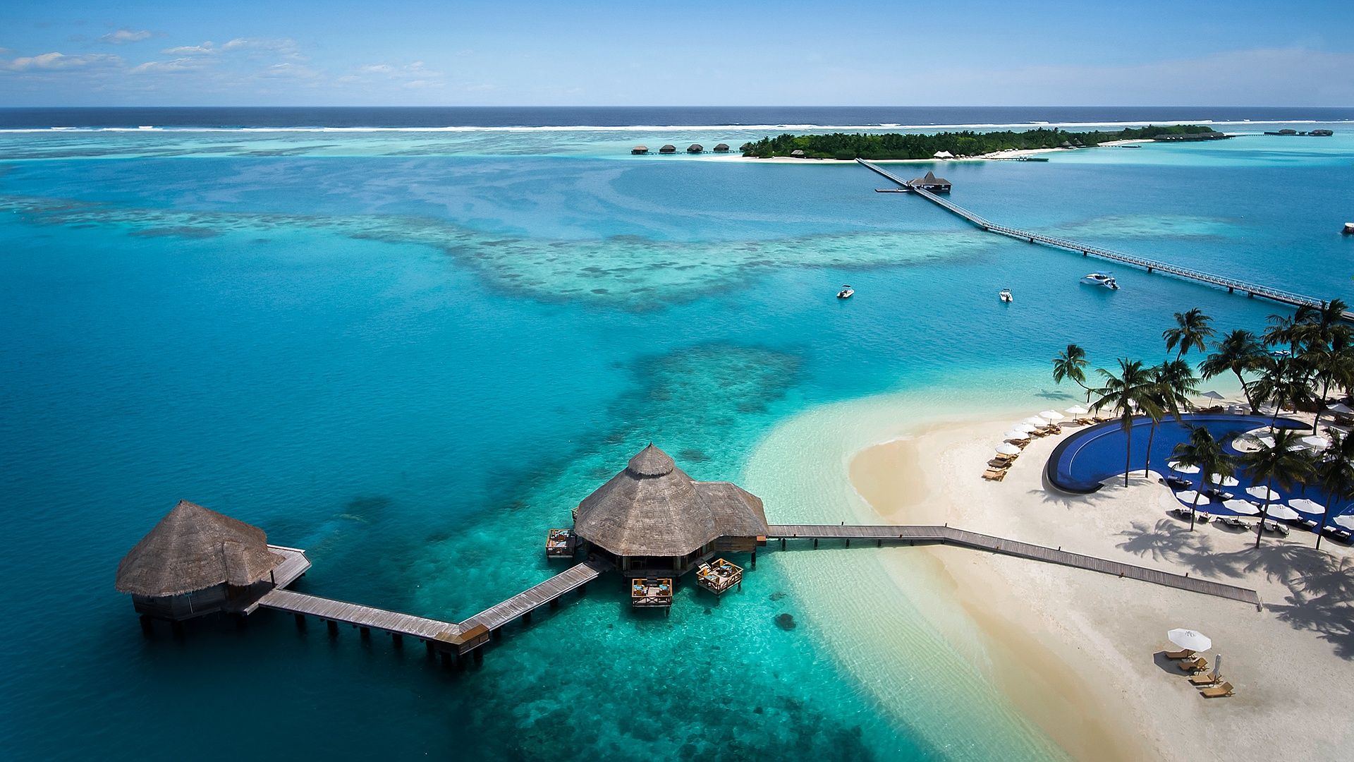 Stunning private islands at Conrad Maldives Rangali Island resort