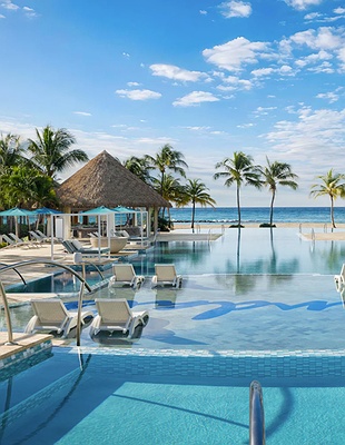 Sandals Royal Barbados pool with beach view