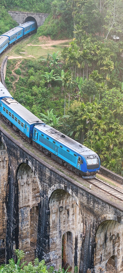 Nine Arch Bridge in Sri Lanka