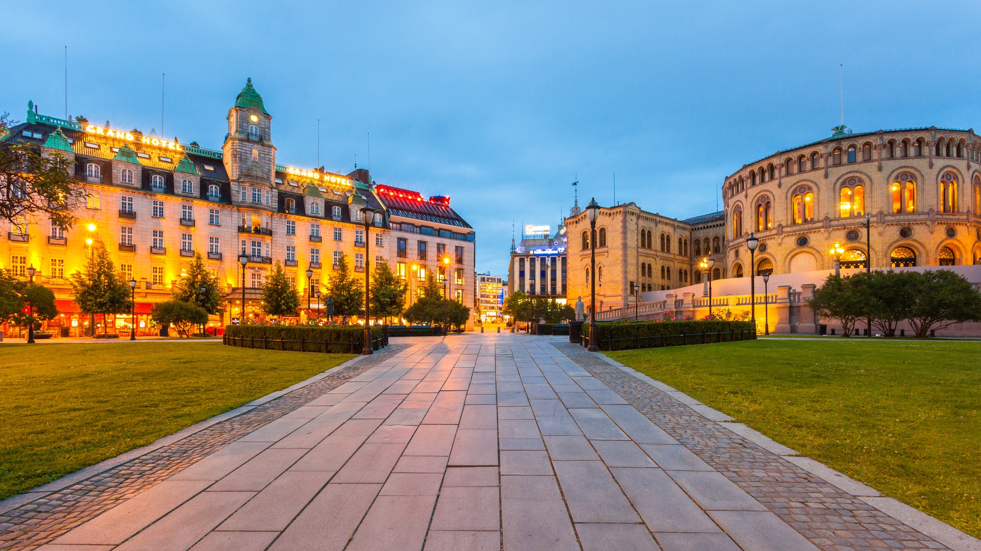 Karl Johans gate in Oslo, Norway