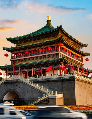 the Sanxian Mountain Scenic Area in Penglai, Yantai, Shandong, China