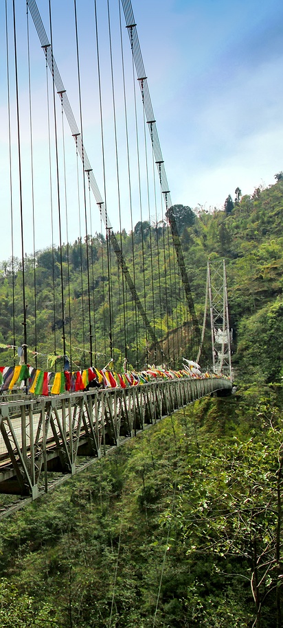 Visit at Singshore Bridge in Pelling, Sikkim, India