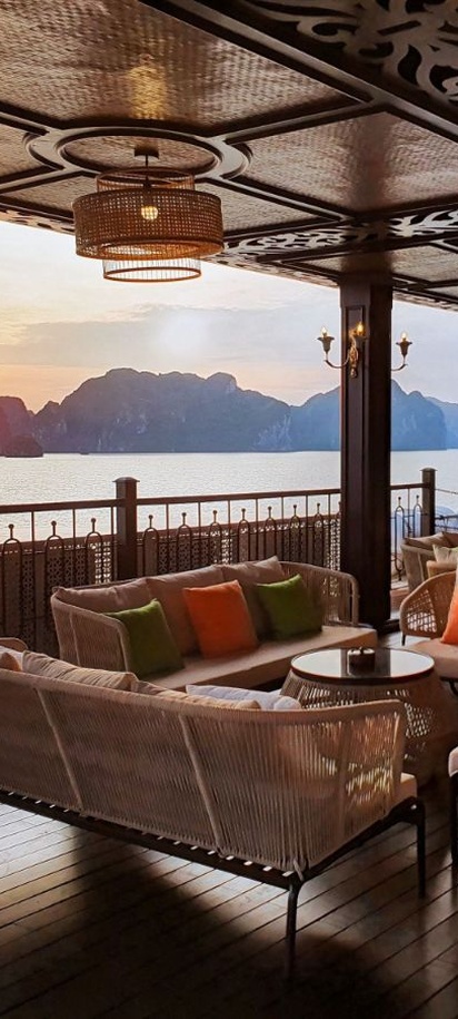 deck of the Indochine Premium Cruise