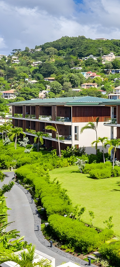 Silversands Grand Anse hotel view