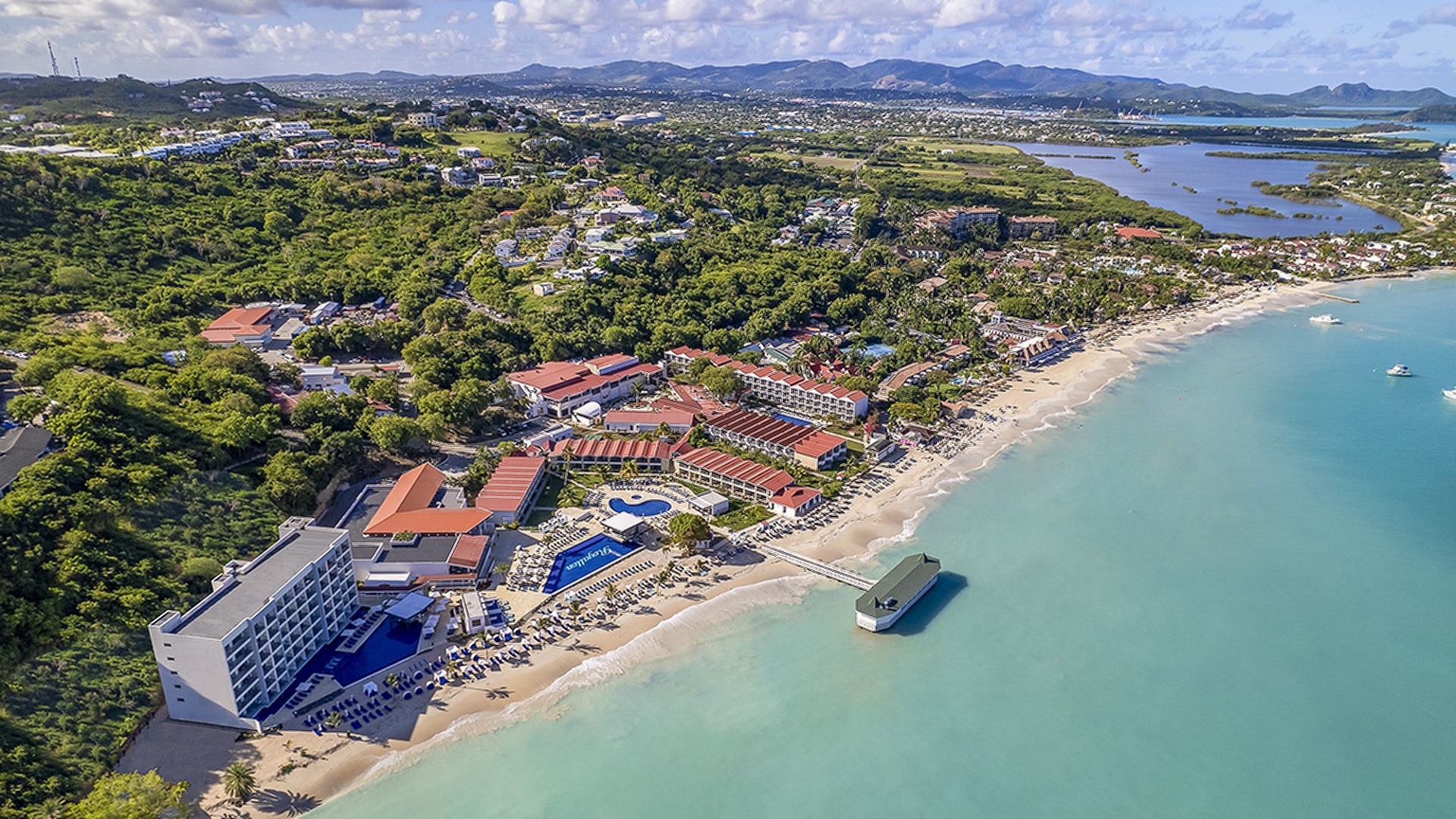 aerial view of the Royalton CHIC Antigua