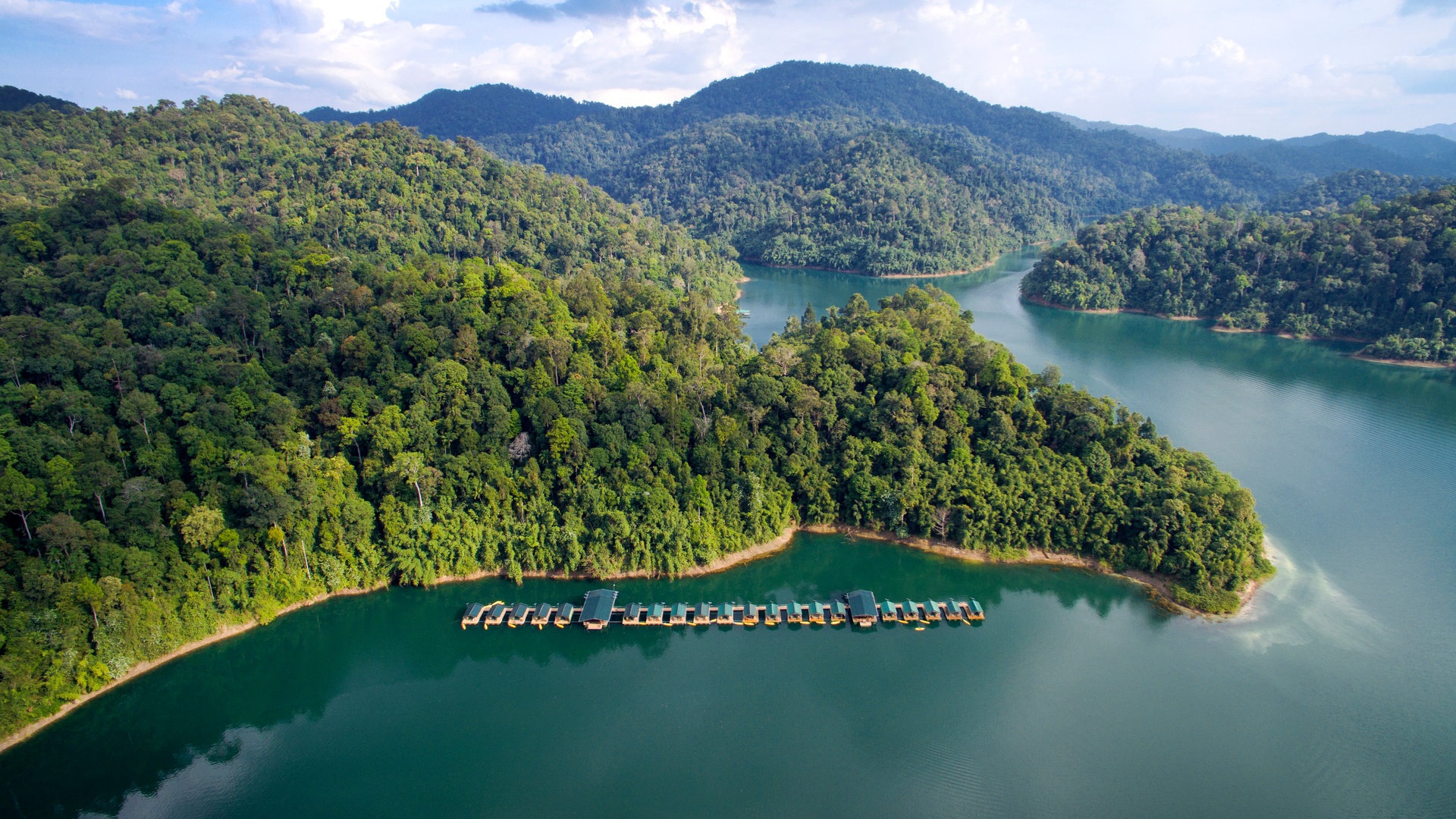 scenic view of Khao Sok National Park in Thailand