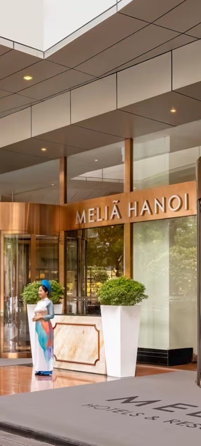 entrance to the Meliá Hanoi hotel