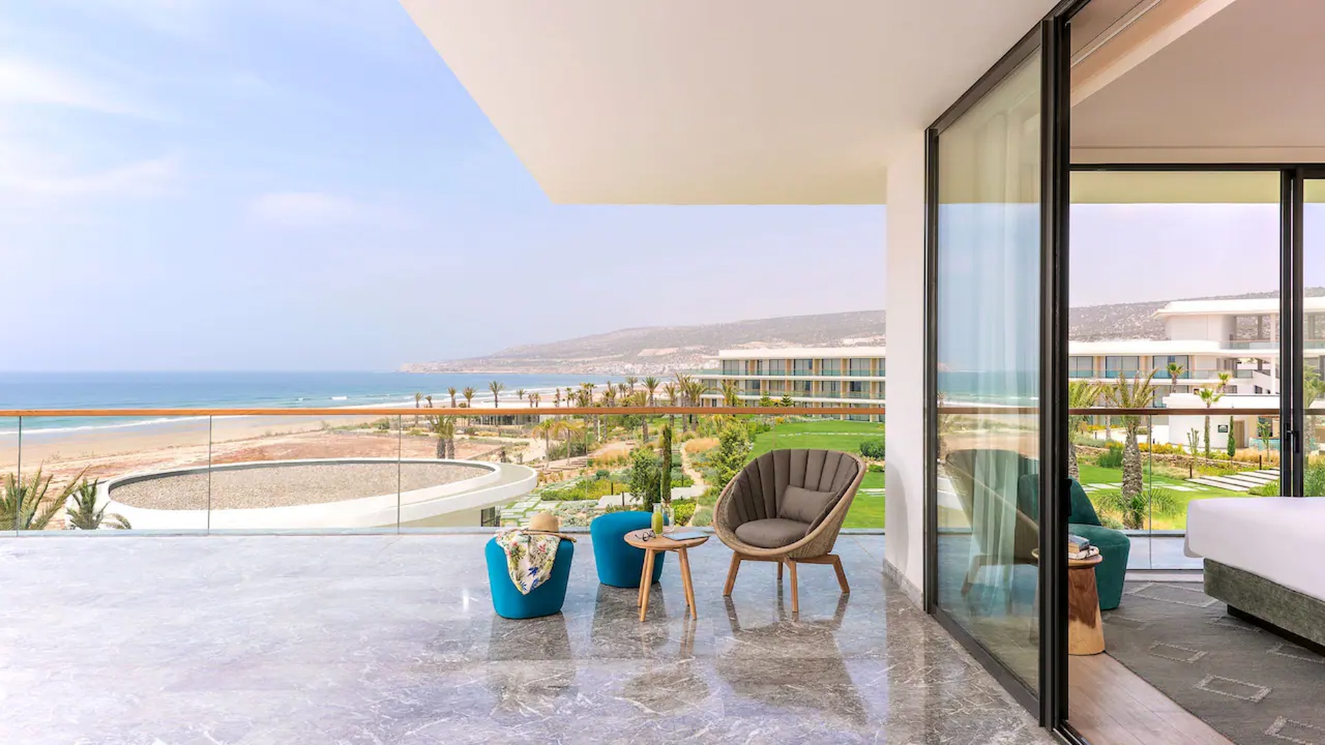a terrace suite at the Hyatt Regency Taghazout hotel