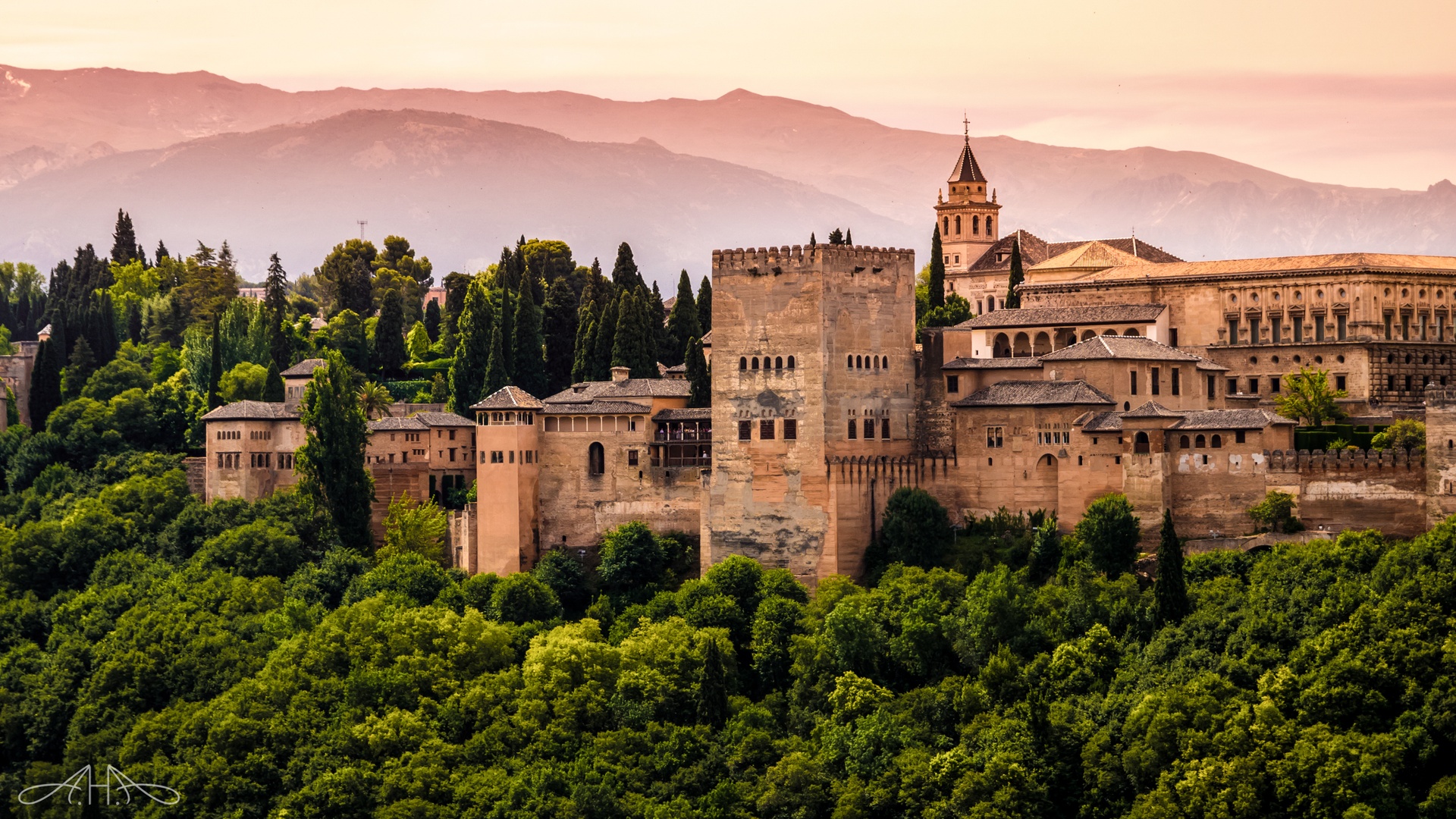 Alhambra in Granada, Andalusia