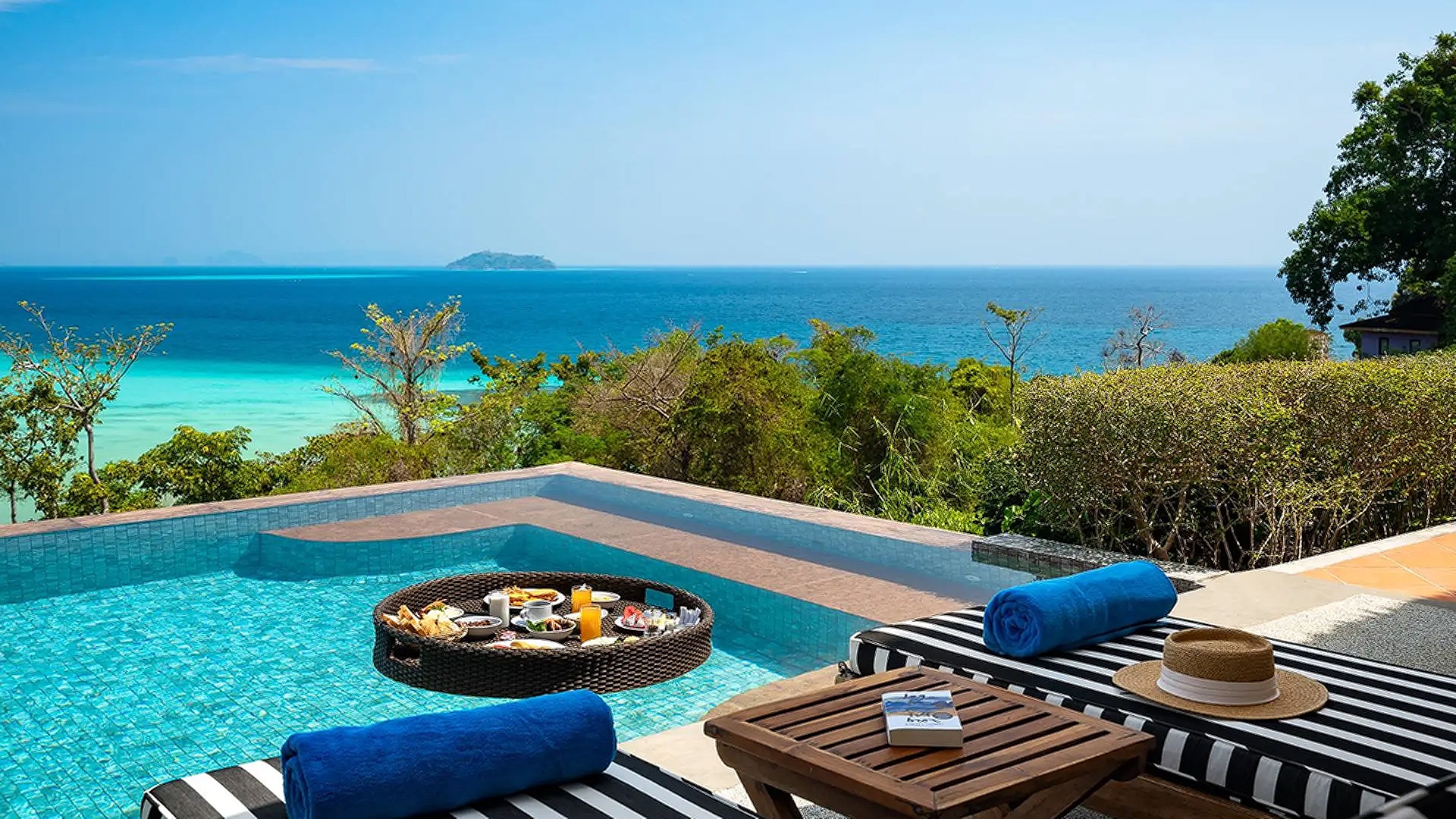 a luxury pool villa at the SAii Phi Phi Island Village resort in Thailand