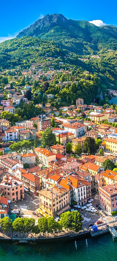 scenic view of Lake Como in Italy