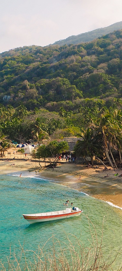 Tayrona National Park (Parque Nacional Natural Tayrona) on the Caribbean coast of Colombia