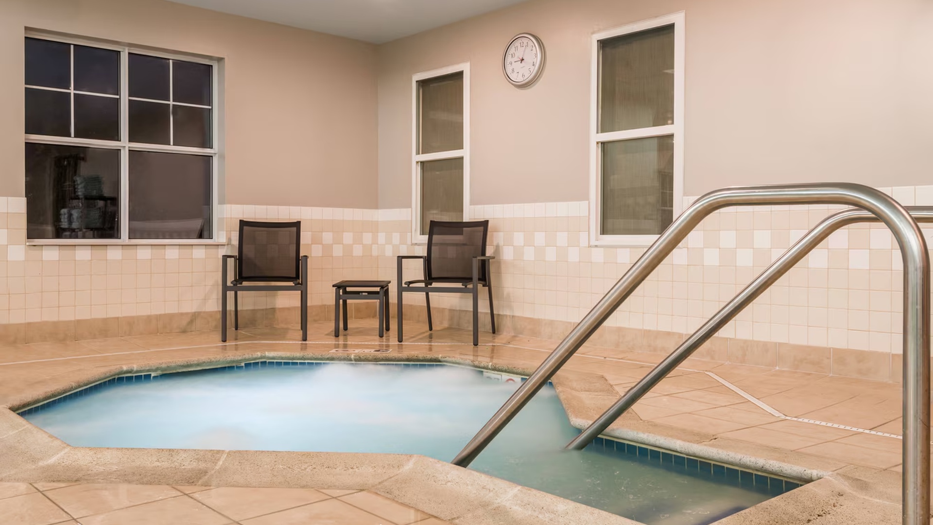 indoor hot tub and pool area at the Residence Inn by Marriott Boston