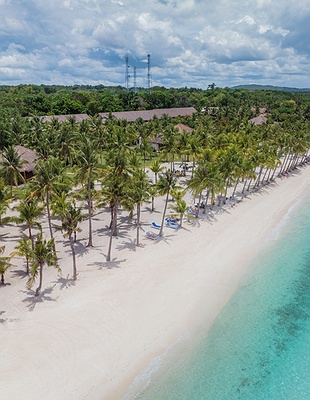 an aerial view of the Bohol Beach Club resort