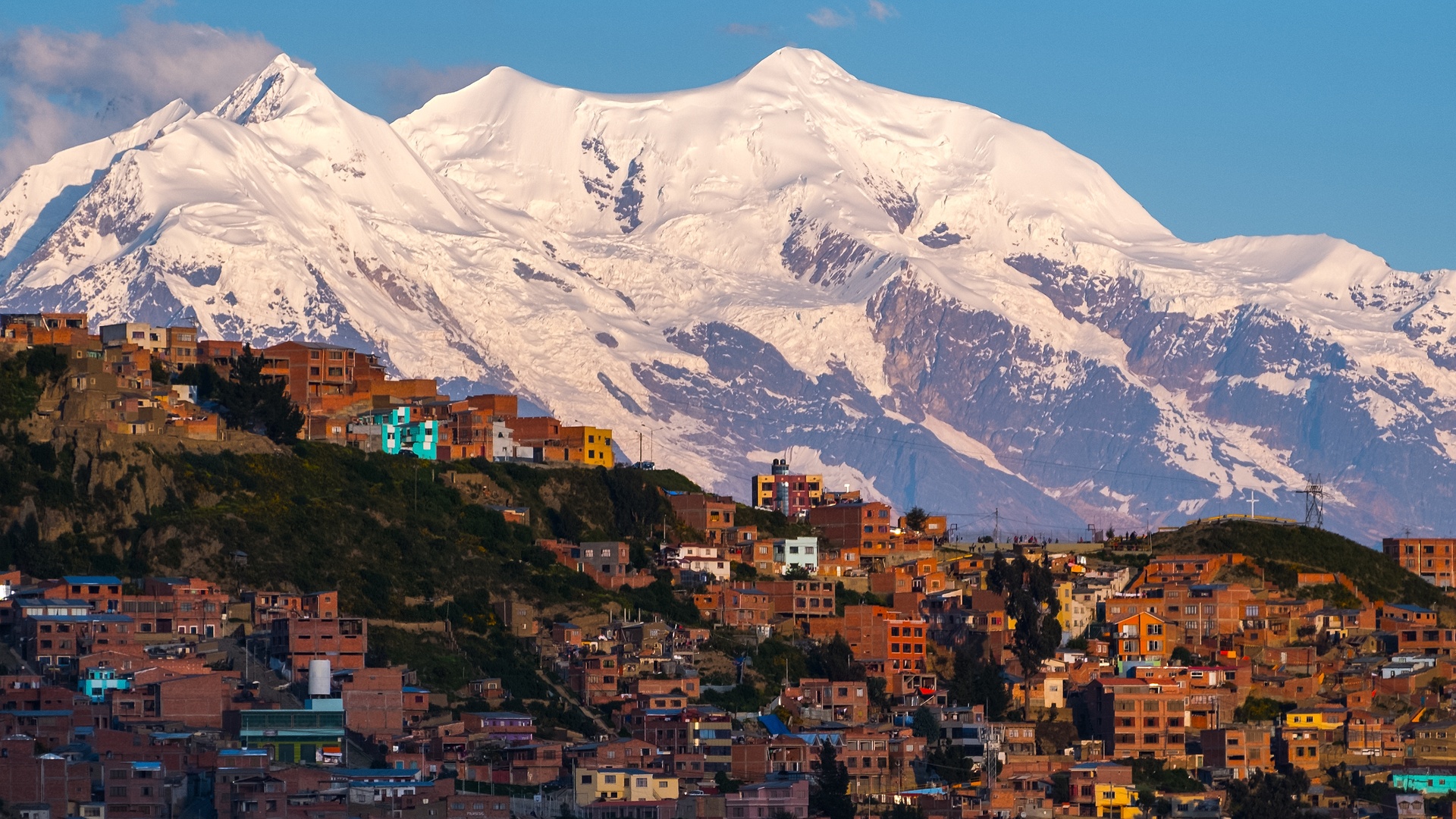 a panorama of the city of La Paz, Bolivia