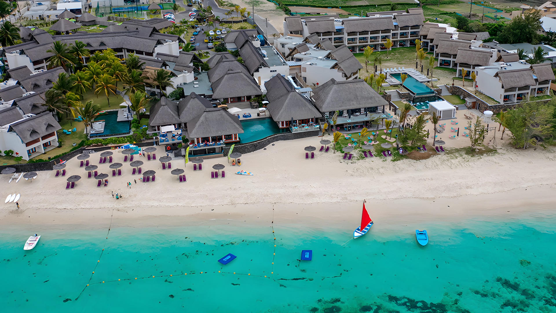 C Mauritius aerial view