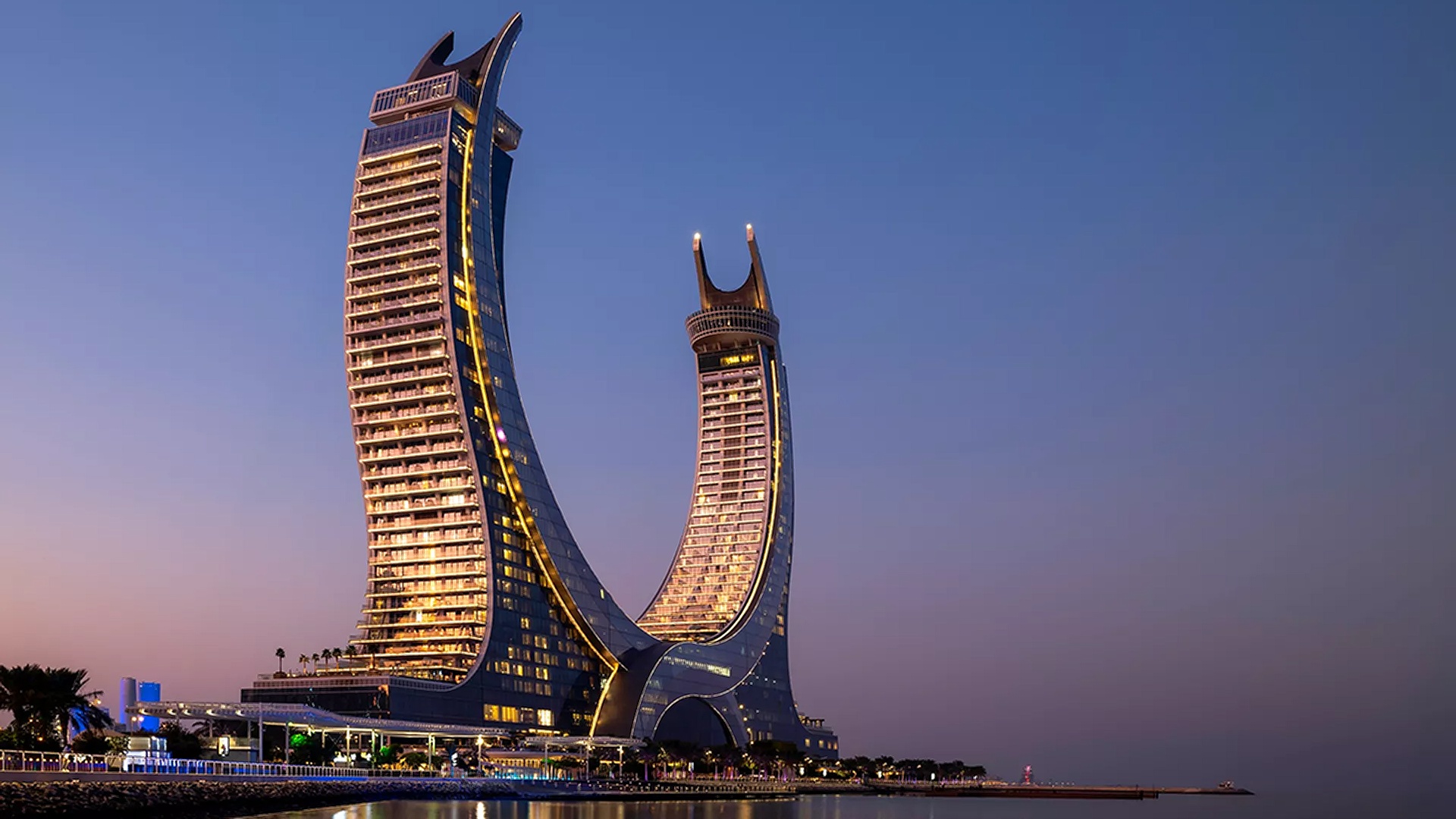 raffles doha front view