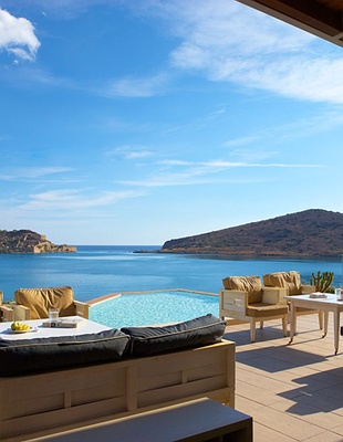 a serene moment on the beach of Domes of Elounda