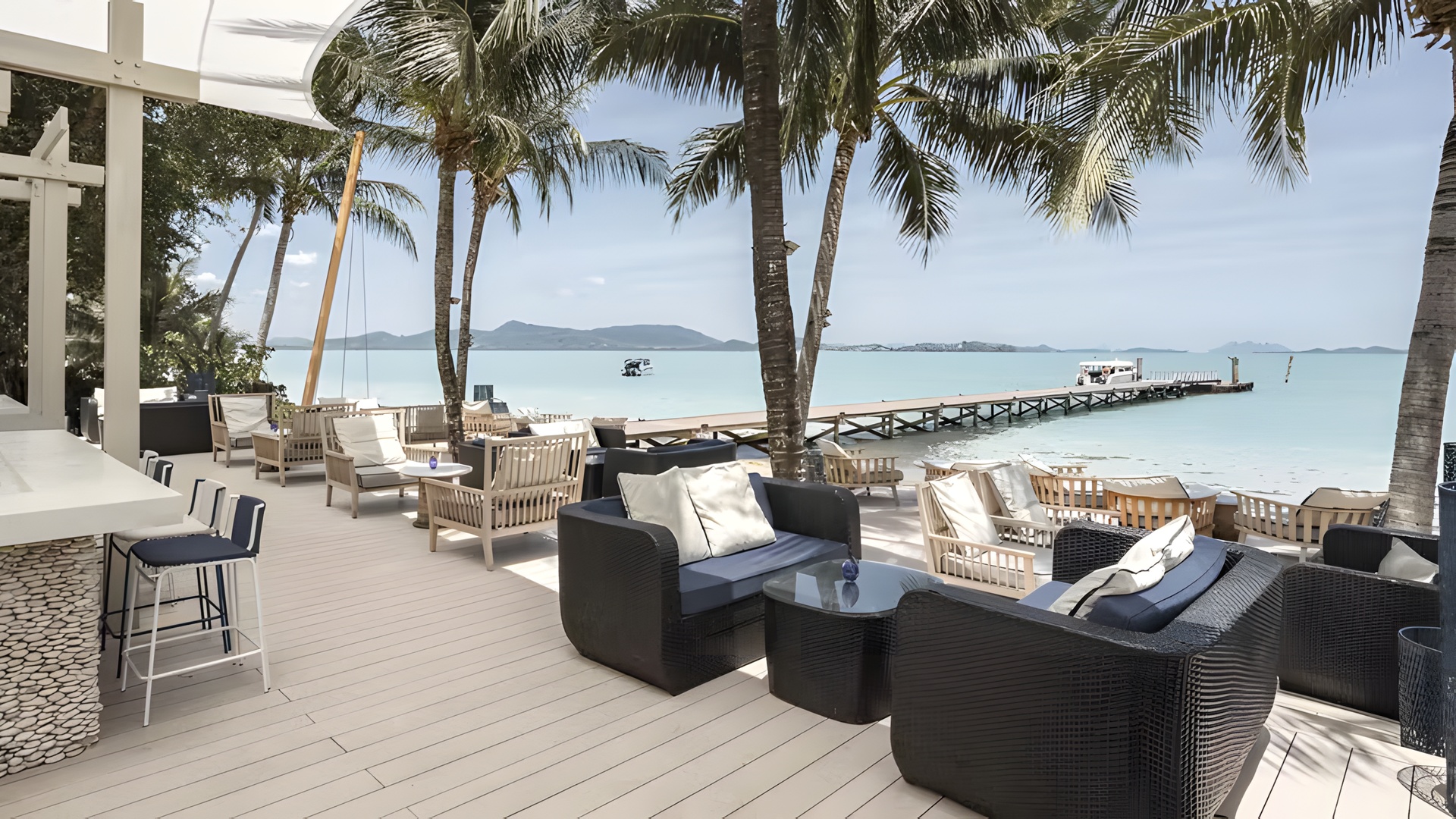 the Kabang Restaurant and Beach Bar at the Barceló Coconut Island resort in Phuket, Thailand