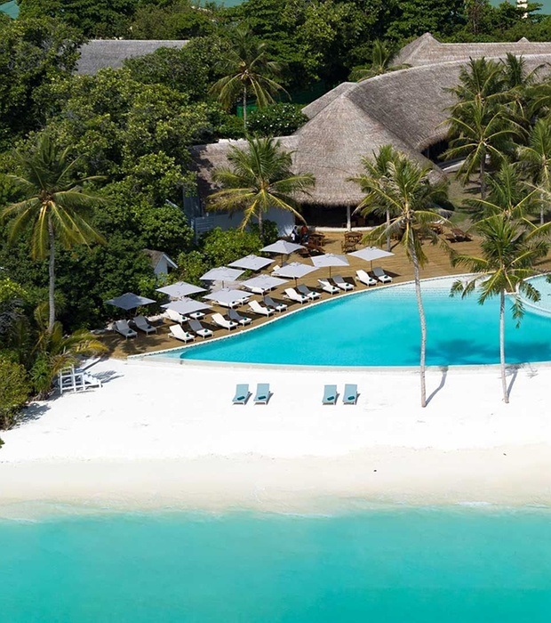 Ifuru Island Maldives exterior pool view