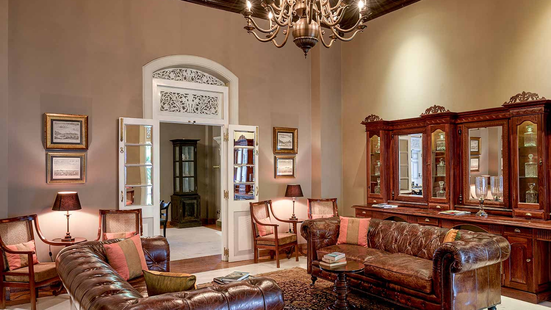 interior of the Maniumpathy boutique hotel in Colombo, Sri Lanka