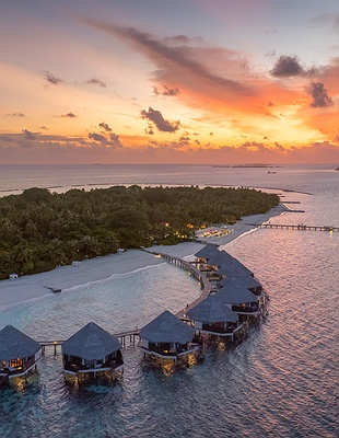 Adaaran Select Meedhupparu resort view, Maldives