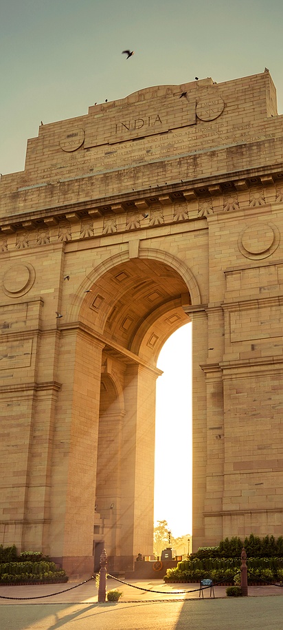 India Gate at sunrise
