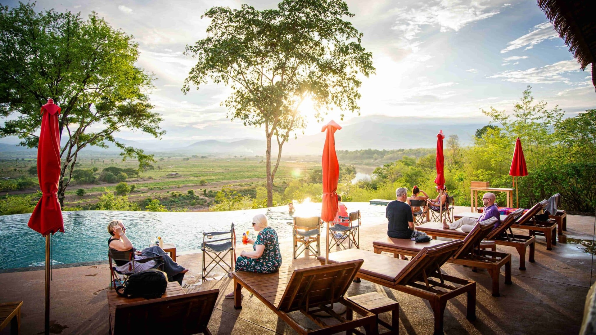 The Bush Camp Chiang Mai pool view
