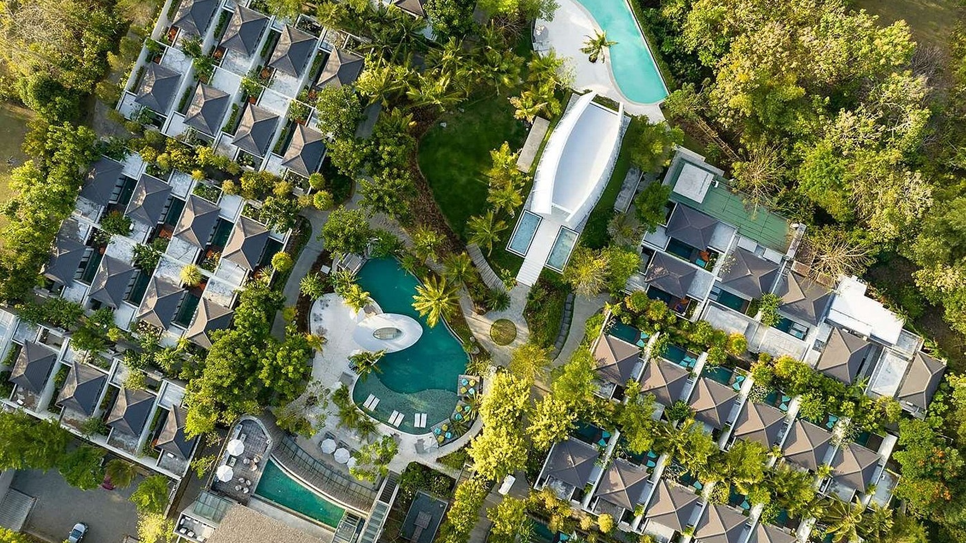 Aerial view of Cross Bali Breakers
