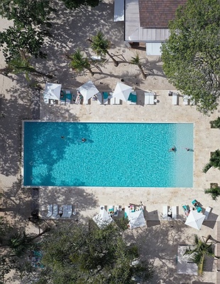 Aerial view of pool at Casa de Campo Resort and Villas