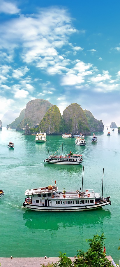Scenic view of Hạ Long Bay in Vietnam
