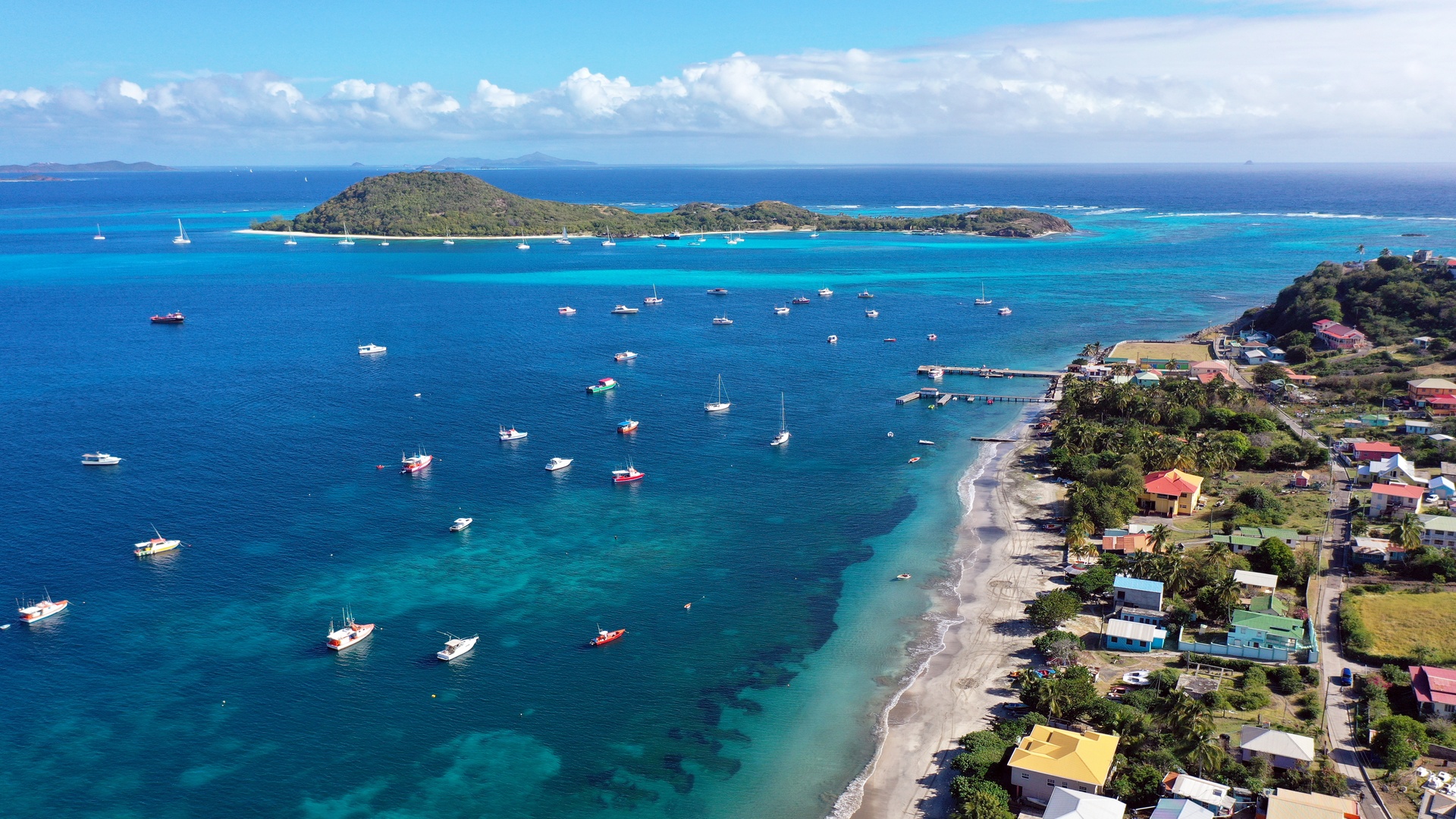 coastal view of the Grenadines