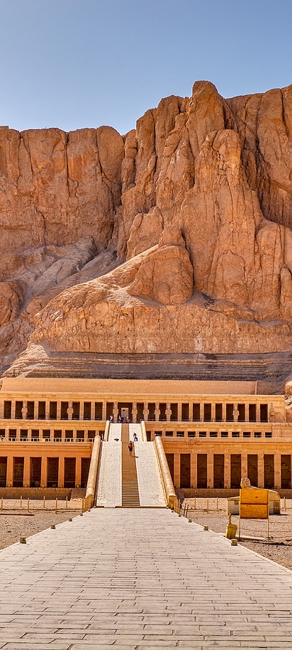 the Mortuary Temple of Hatshepsut, located in Luxor, Egypt