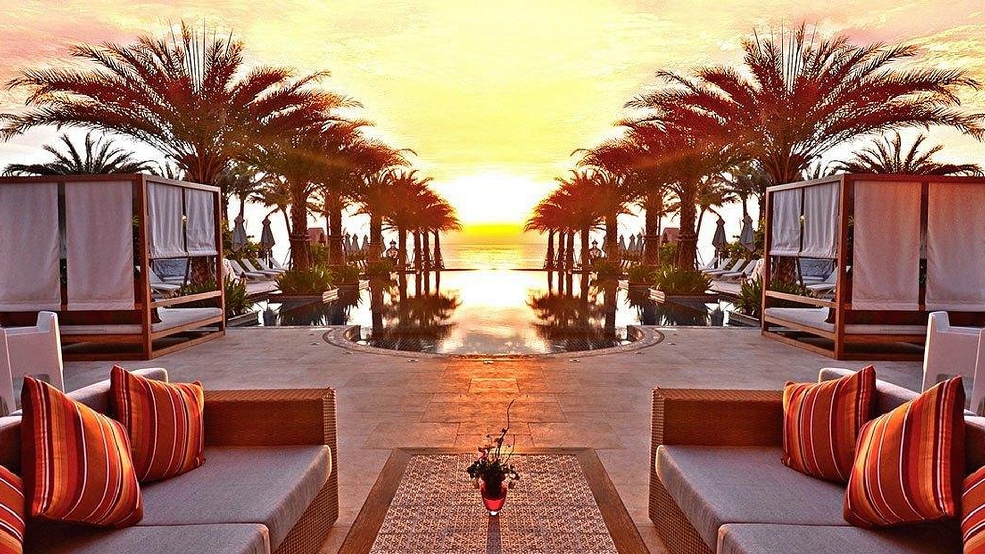 Outdoor sunset view at Marrakesh Hua Hin Resort & Spa