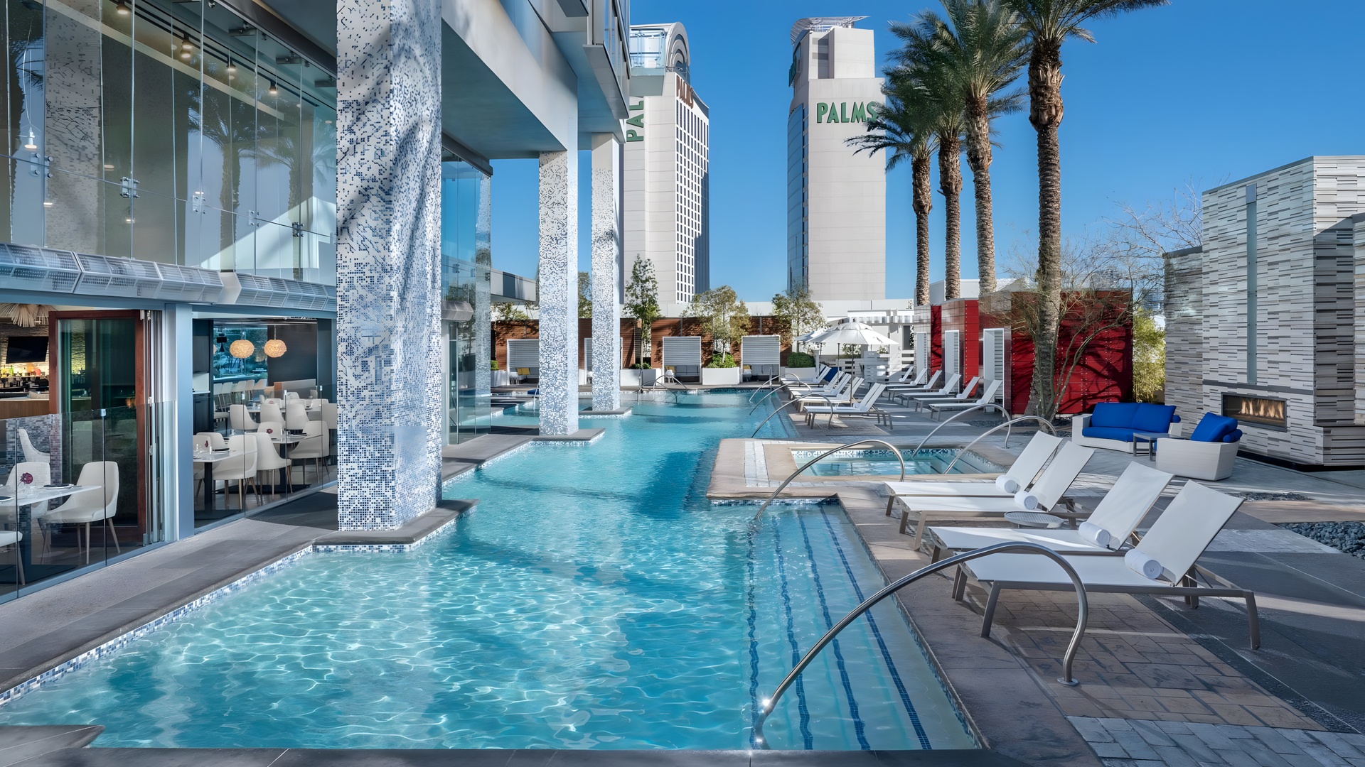 pool area of the Palms Place Hotel and Spa in Las Vegas