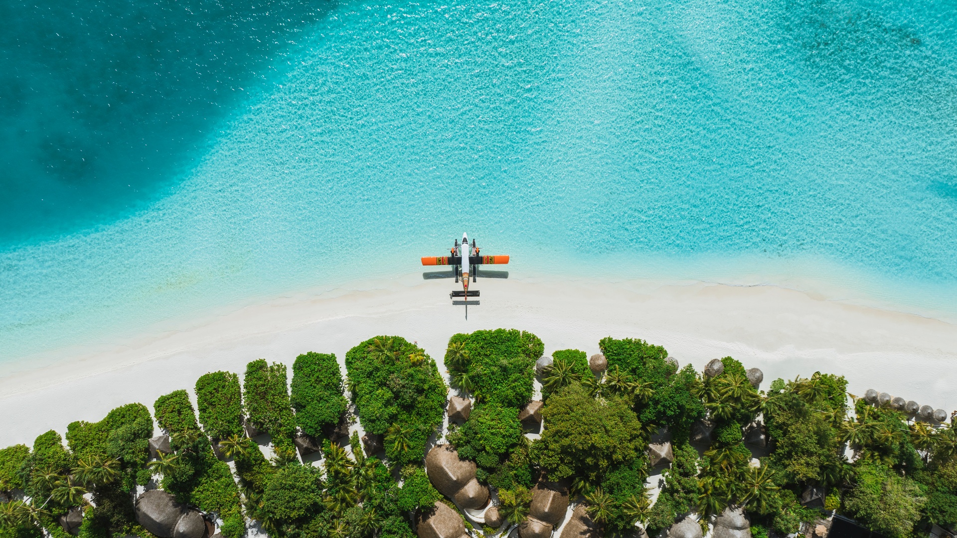 Seaplane at Siyam World Maldives resort