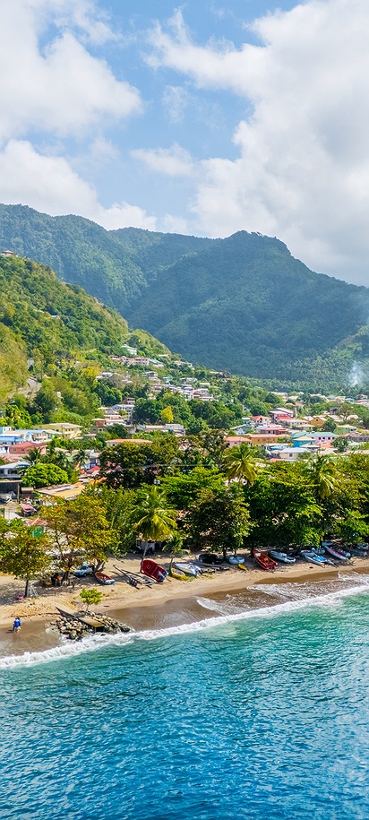 west coast of the Caribbean island