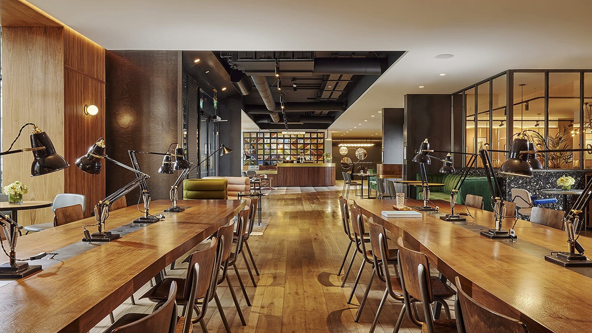 co-working space at The Alex Hotel in Dublin