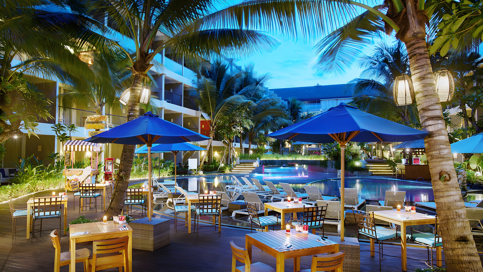 dining area of the Ramada Encore by Wyndham Seminyak Bali,