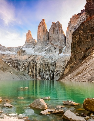 scenic view of Torres del Paine National park