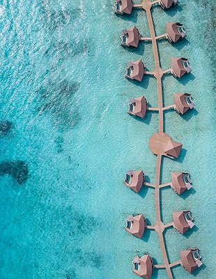InterContinental Maldives Maamunagau Resort  aerial view