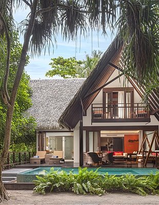 Adaaran Select Meedhupparu resort view, Maldives