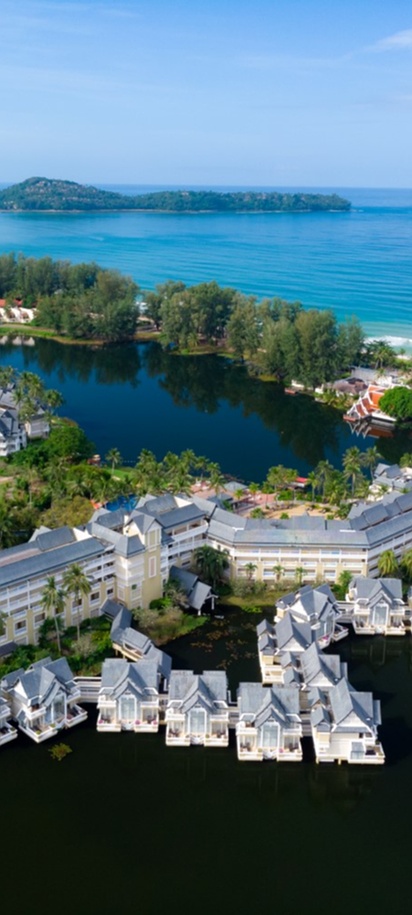 aerial view of Angsana Laguna Phuket resort, Thailand