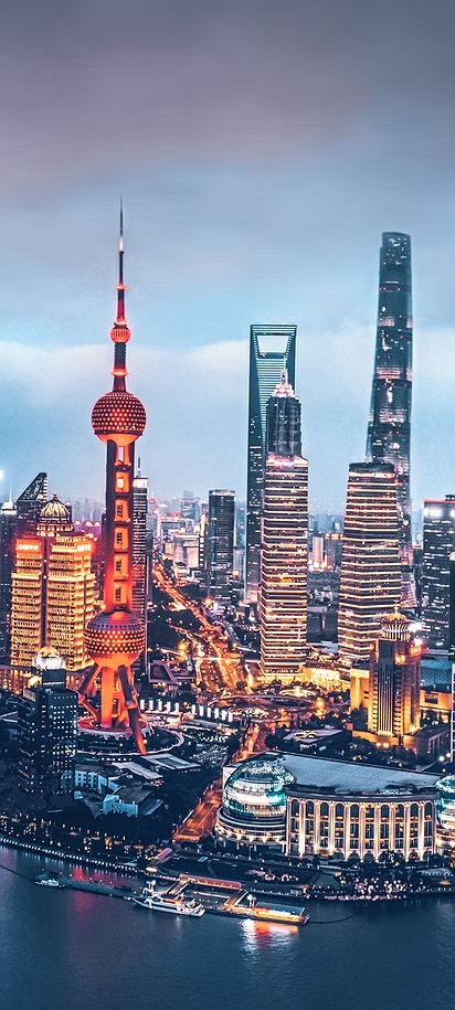 Panoramic view of Shanghai, China