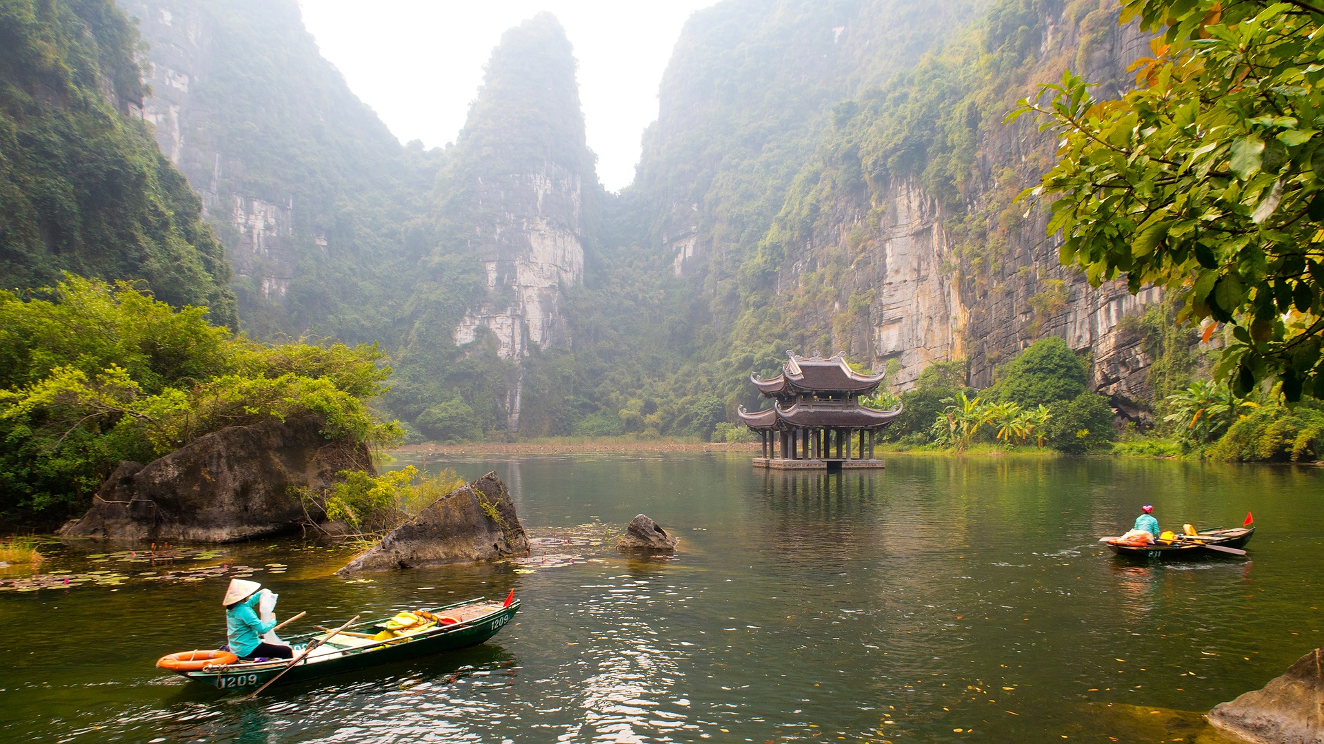 the Tràng An Scenic Landscape Complex in Ninh Bình Province, Vietnam